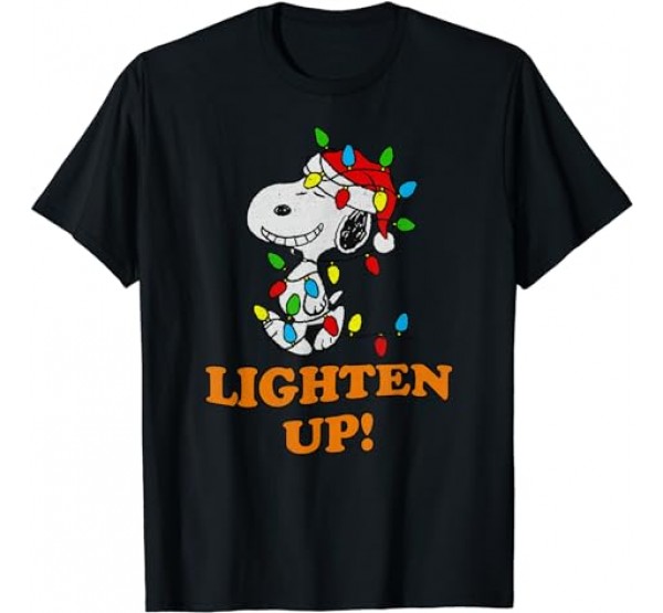 Peanuts Holiday Snoopy Lighten Up! T-Shirt Peanuts Holiday Snoopy Lighten Up! T-Shirt